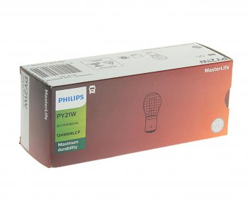 167 р. Лампа 24V PY21W BAU15s желтая Master Life PHILIPS PHILIPS 13496mlcp  с доставкой в г. Керчь. Увеличить фотографию 2