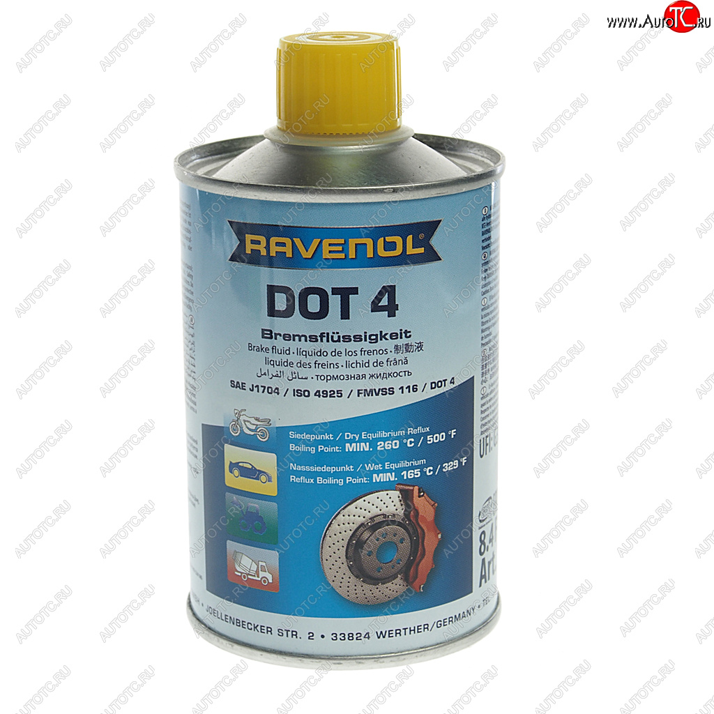759 р. Жидкость тормозная DOT-4 0.25л RAVENOL RAVENOL 1350601-250  с доставкой в г. Керчь