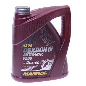 2 669 р. Масло трансмиссионное ATF DEXRON III Automatic Plus 4л 8206 MANNOL MANNOL 1356  с доставкой в г. Керчь. Увеличить фотографию 1