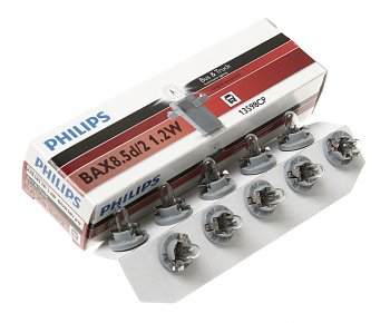 133 р. Лампа 24V 1.2W Bax8.5d серый патрон PHILIPS PHILIPS 13598cp PHILIPS 13598cp  с доставкой в г. Керчь. Увеличить фотографию 1
