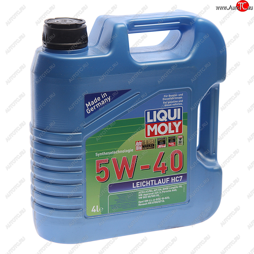 5 949 р. Масло моторное LEICHTLAUF HC7 5W40 синт.4л LIQUI MOLY LIQUI MOLY 1382  с доставкой в г. Керчь
