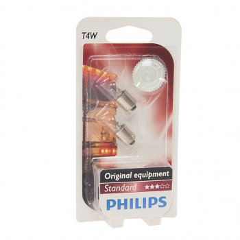 128 р. Лампа 24V T4W BA9s блистер (2шт.) PHILIPS PHILIPS 13929b2  с доставкой в г. Керчь. Увеличить фотографию 1