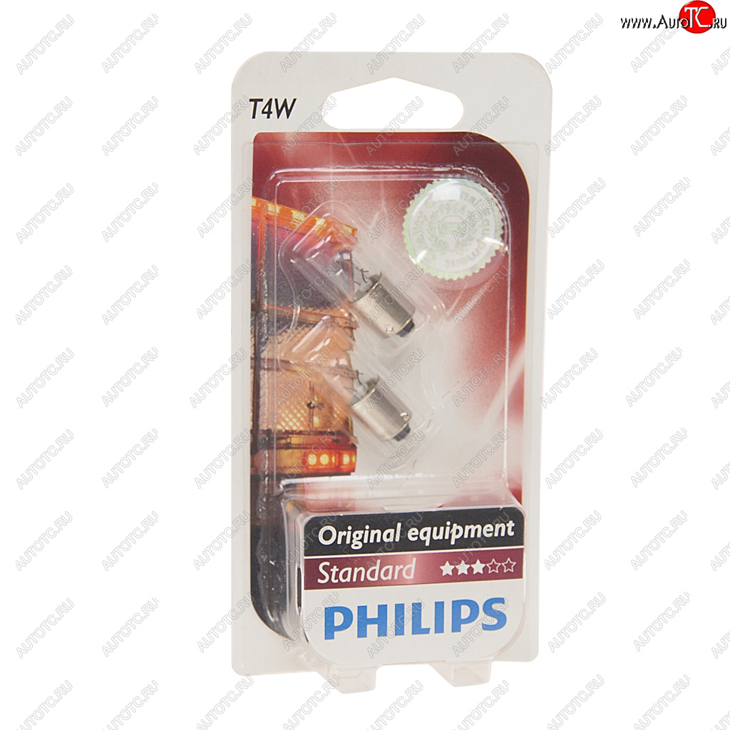 128 р. Лампа 24V T4W BA9s блистер (2шт.) PHILIPS PHILIPS 13929b2  с доставкой в г. Керчь