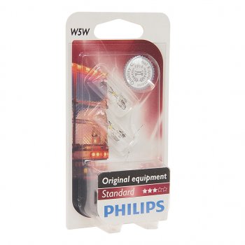 142 р. Лампа 24V W5W T10W W2.1x9.5d блистер (2шт.) PHILIPS PHILIPS 13961b2  с доставкой в г. Керчь. Увеличить фотографию 1