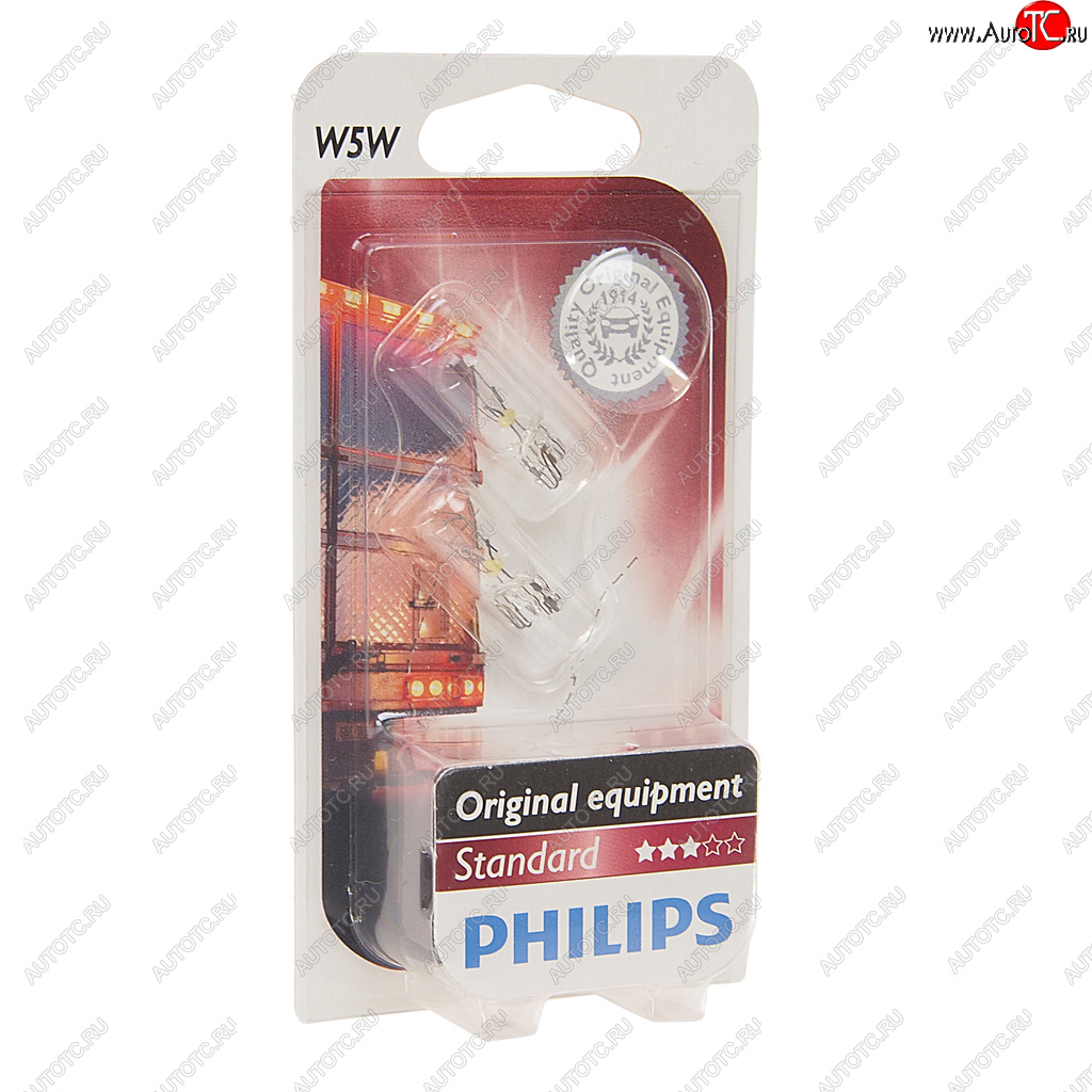 142 р. Лампа 24V W5W T10W W2.1x9.5d блистер (2шт.) PHILIPS PHILIPS 13961b2  с доставкой в г. Керчь