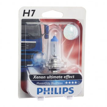 1 679 р. Лампа 24V H7 70W PX26d блистер (1шт.) Master Duty Blue Vision PHILIPS PHILIPS 13972mdbvb1  с доставкой в г. Керчь. Увеличить фотографию 1