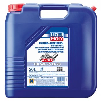 40 999 р. Масло трансмиссионное TDL GL45 75W90 псинт.20л LIQUI MOLY LIQUI MOLY 1408  с доставкой в г. Керчь. Увеличить фотографию 1