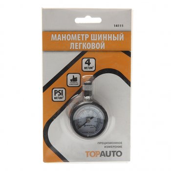419 р. Манометр шинный легковой автомобиль 4атм. ДРУГ ТОП АВТО ТОП АВТО 14111  с доставкой в г. Керчь. Увеличить фотографию 1