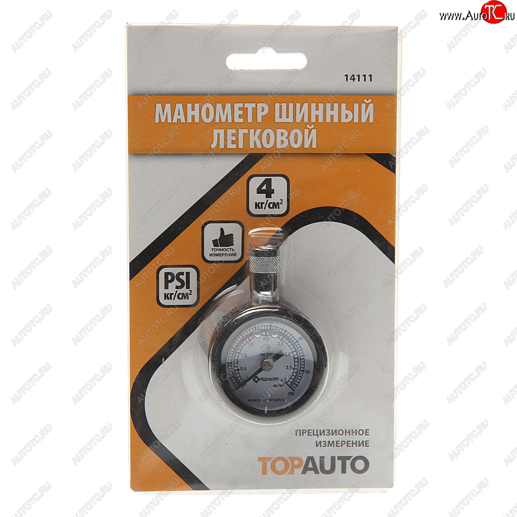 419 р. Манометр шинный легковой автомобиль 4атм. ДРУГ ТОП АВТО ТОП АВТО 14111  с доставкой в г. Керчь