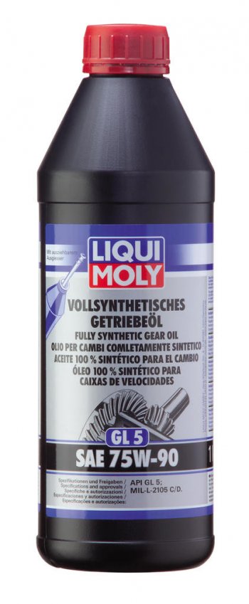 3 199 р. Масло трансмиссионное VOLLSYNTHETISCHES GETRIEBEOIL GL-5 75W90 синт.1л LIQUI MOLY LIQUI MOLY 1414  с доставкой в г. Керчь. Увеличить фотографию 1