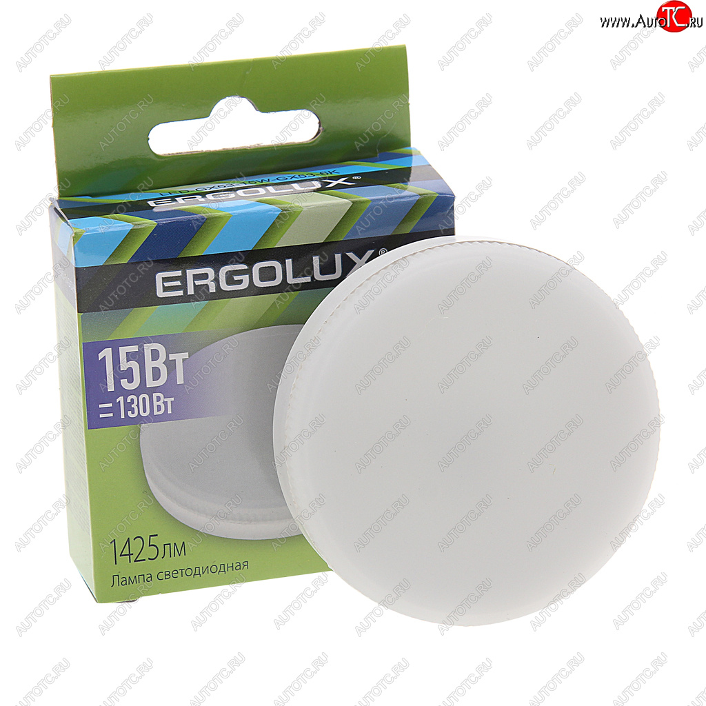 163 р. Лампа светодиодная GX53 15W(130W) 220V дневной свет ERGOLUX ERGOLUX 14240  с доставкой в г. Керчь