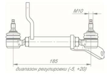 4 899 р. Тяга КАМАЗ-5490 привода КПП задняя в сборе ROSTAR ROSTAR 14401-1703650  с доставкой в г. Керчь. Увеличить фотографию 2