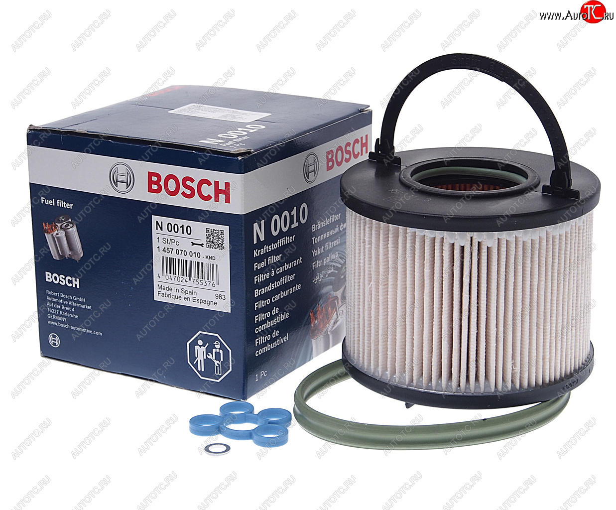 4 299 р. Фильтр топливный VW Touareg (04-) (TDI) AUDI Q7 (06-) BOSCH BOSCH 1457070010 BOSCH 1457070010  с доставкой в г. Керчь