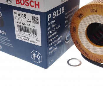 879 р. Фильтр масляный BMW 3 (E46),5 (E39),7 (E38),X5 (E53) LAND ROVER Range Rover 3 (02-) (DTDI) BOSCH BOSCH 1457429118  с доставкой в г. Керчь. Увеличить фотографию 2