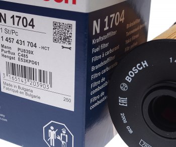 689 р. Фильтр топливный MERCEDES (W202,W210,W163,W220) (TDI) BOSCH BOSCH 1457431704  с доставкой в г. Керчь. Увеличить фотографию 2
