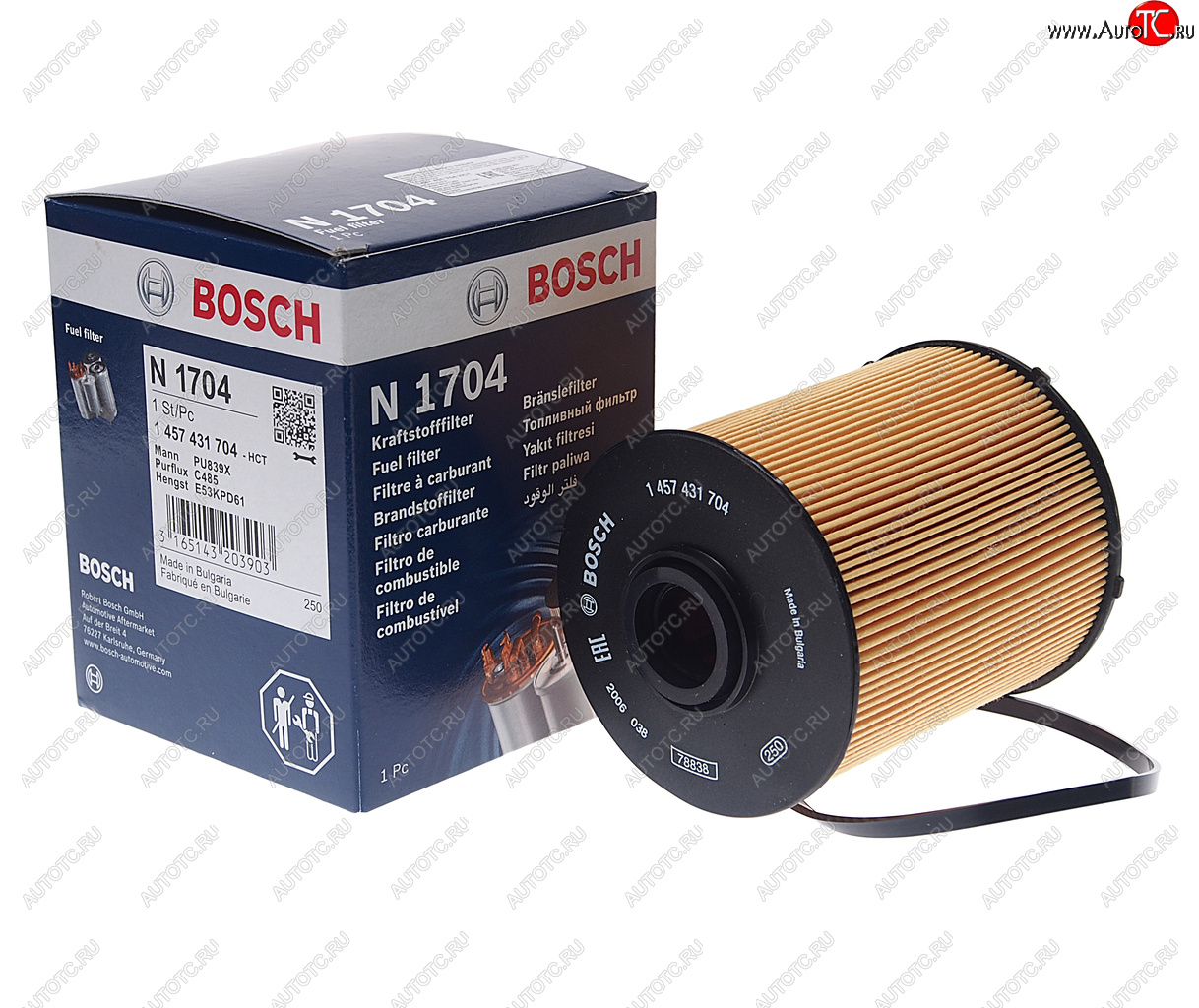 689 р. Фильтр топливный MERCEDES (W202,W210,W163,W220) (TDI) BOSCH BOSCH 1457431704  с доставкой в г. Керчь