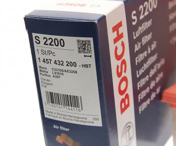 779 р. Фильтр воздушный PEUGEOT 406 (00-04) CITROEN C5 (01-04) BOSCH BOSCH 1457432200  с доставкой в г. Керчь. Увеличить фотографию 2