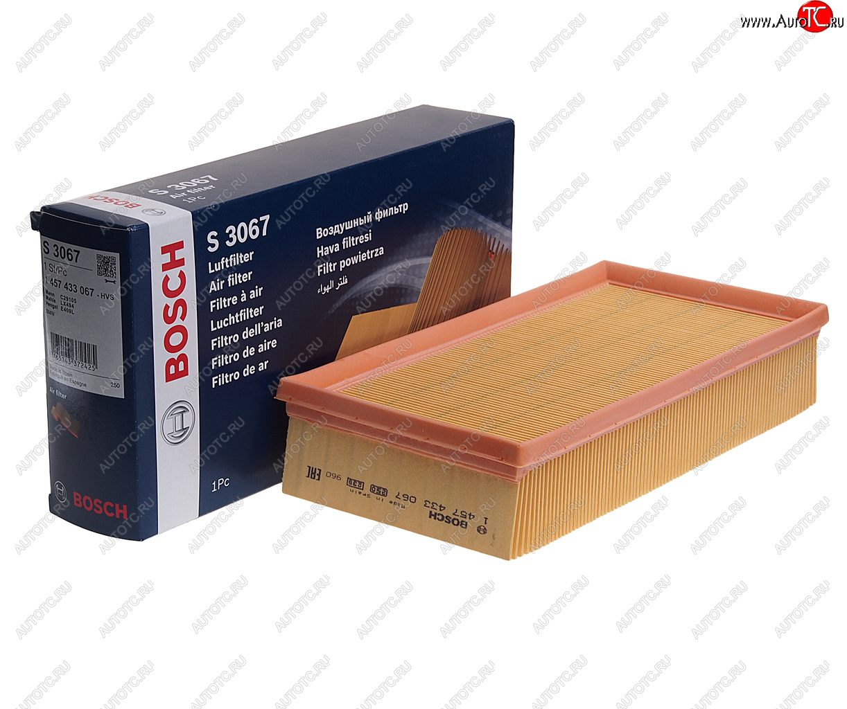 1 599 р. Фильтр воздушный BMW X5 (E53) BOSCH BOSCH 1457433067 BOSCH 1457433067  с доставкой в г. Керчь
