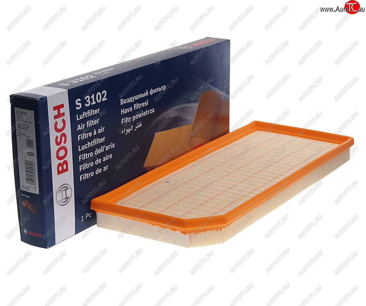 2 799 р. Фильтр воздушный VW Golf 5,Passat B6 (2.0 TFSI) AUDI A3 (04-) BOSCH BOSCH 1457433102 BOSCH 1457433102  с доставкой в г. Керчь