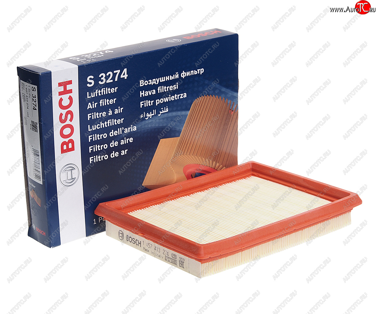 589 р. Фильтр воздушный NISSAN Juke (1.6),X-Trail (T31) (2.5) BOSCH BOSCH 1457433274 BOSCH 1457433274  с доставкой в г. Керчь
