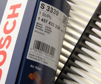 1 489 р. Фильтр воздушный MITSUBISHI Pajero 3 (00-06),4 (06-) BOSCH BOSCH 1457433339  с доставкой в г. Керчь. Увеличить фотографию 2