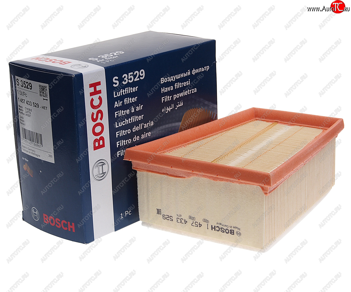 1 049 р. Фильтр воздушный ЛАДА Largus RENAULT Logan,Megane NISSAN Almera BOSCH BOSCH 1457433529  с доставкой в г. Керчь