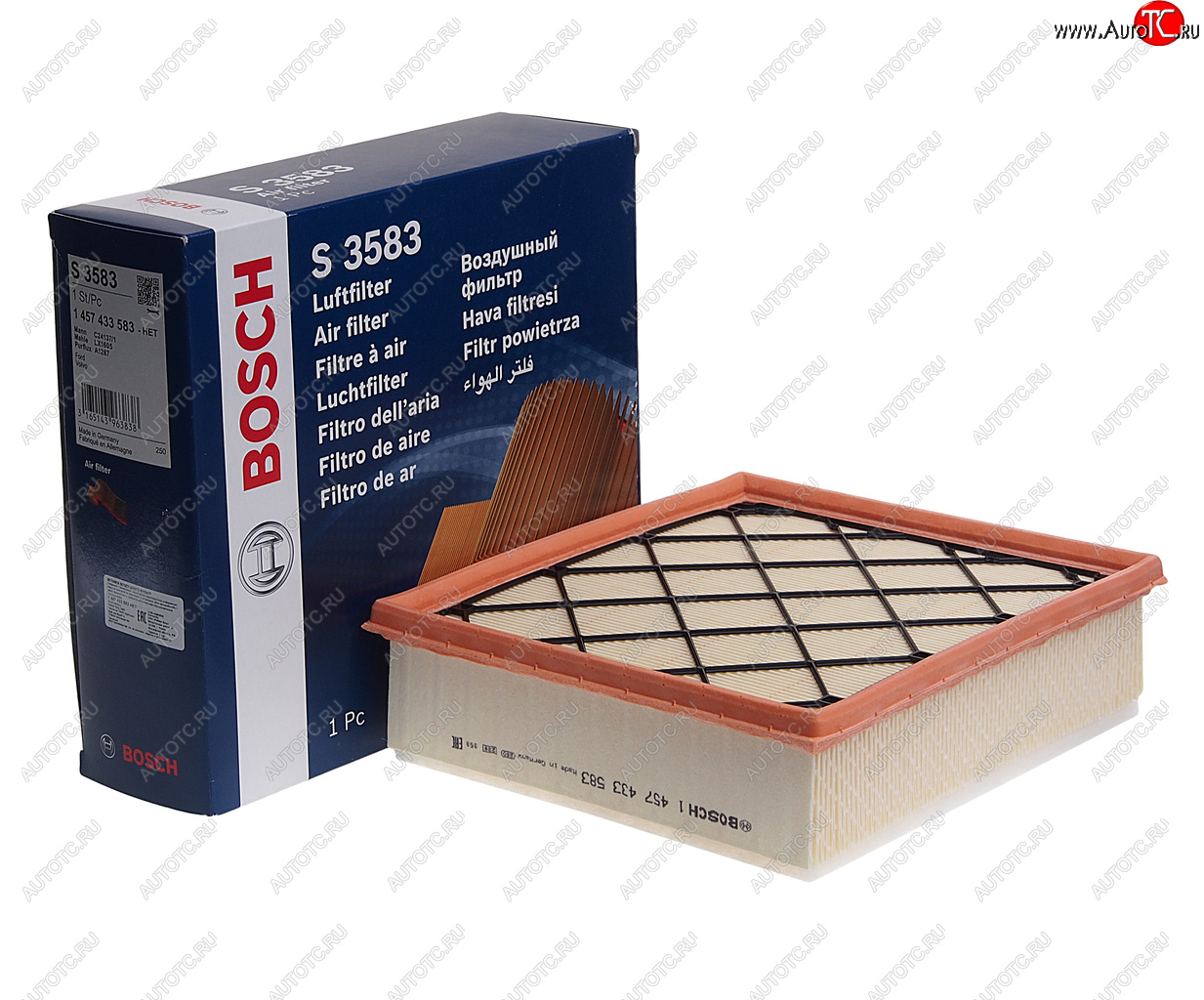 1 699 р. Фильтр воздушный FORD Focus (05-08),Mondeo (07-) VOLVO S40,S80,V50,V70 (07-) BOSCH BOSCH 1457433583  с доставкой в г. Керчь