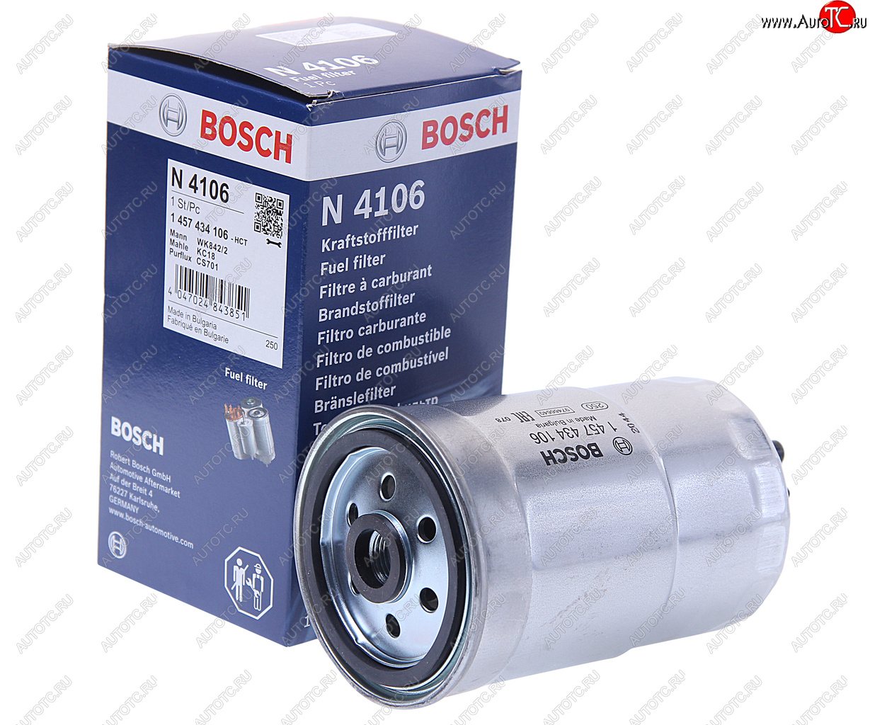 1 739 р. Фильтр топливный УАЗ тонкой отчистки ЗМЗ-514 (гайка) BOSCH BOSCH 1457434106  с доставкой в г. Керчь