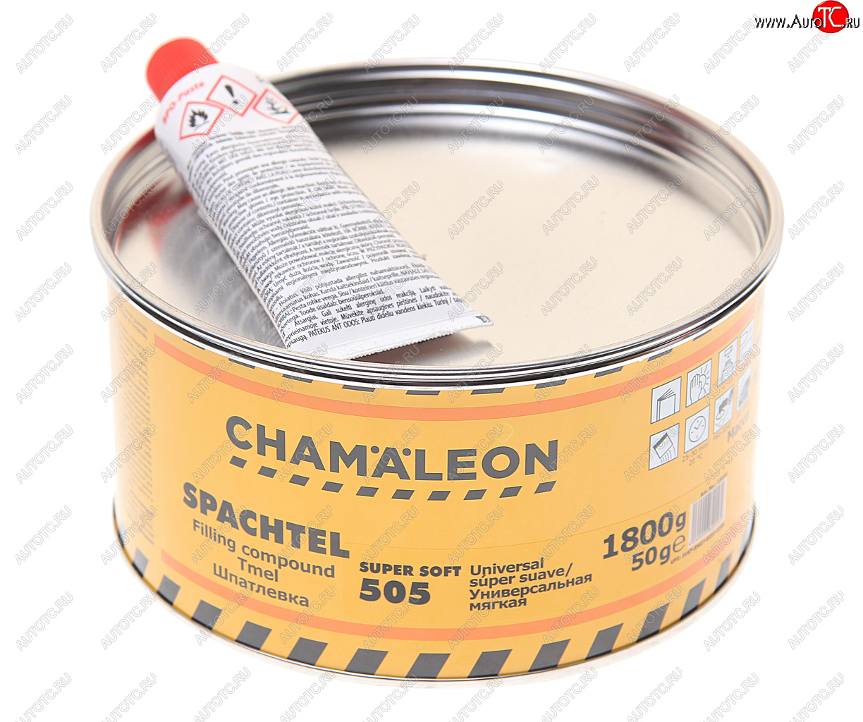 1 789 р. Шпатлевка универсальная мягкая с отвердителем 1.85кг CHAMAELEON CHAMAELEON 15056 CHAMAELEON 15056  с доставкой в г. Керчь