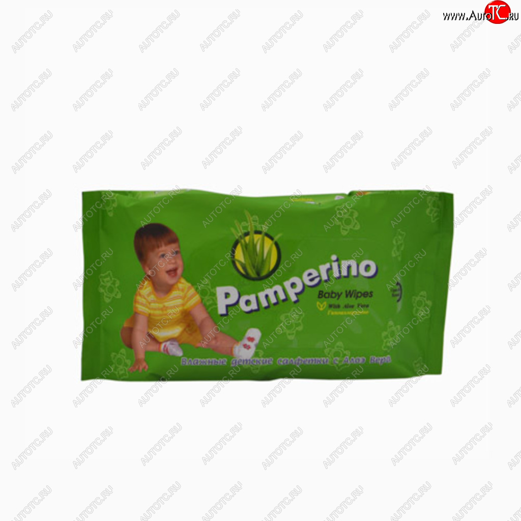 201 р. Салфетка влажная детская 25х15см в мягкой упаковке 80шт. PAMPERINO АВАНГАРД 15308  с доставкой в г. Керчь