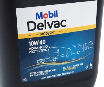 17 299 р. Масло дизельное DELVAC Modern 10W40 Advaced Protection синт.20л MOBIL MOBIL 157068  с доставкой в г. Керчь. Увеличить фотографию 2