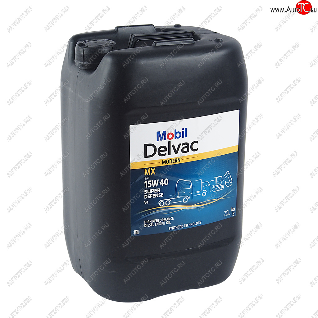10 899 р. Масло дизельное DELVAC Modern 15W40 Super Defense V4 псинт.20л MOBIL MOBIL 157336  с доставкой в г. Керчь