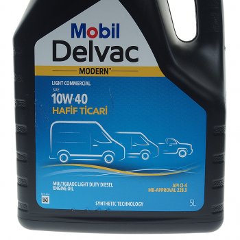 3 799 р. Масло дизельное DELVAC Modern 10W40 Light Commercial синт.5л MOBIL MOBIL 157380  с доставкой в г. Керчь. Увеличить фотографию 2