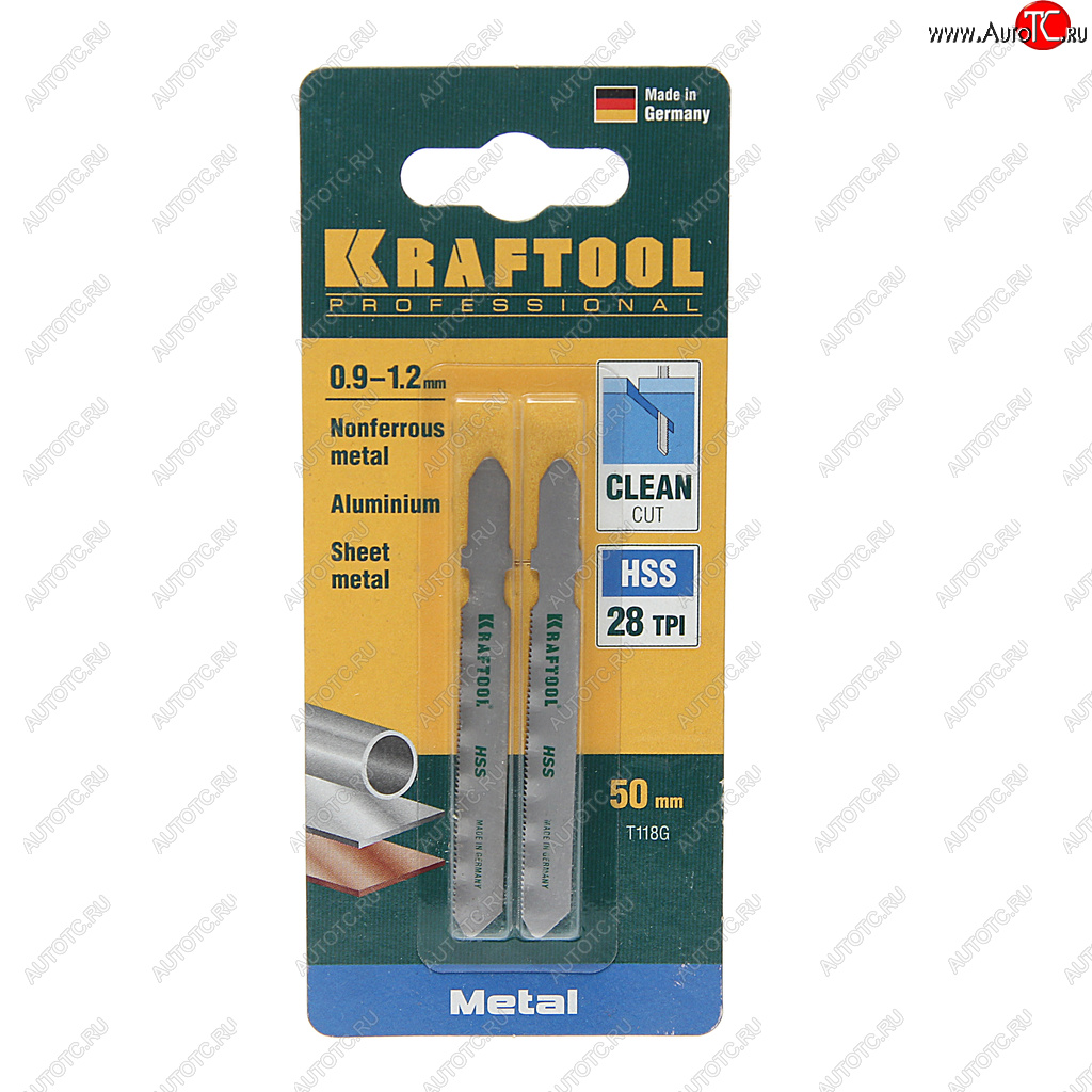 264 р. Пилка для лобзика набор 2шт. металл 50мм KRAFTOOL KRAFTOOL 159551-0,9  с доставкой в г. Керчь