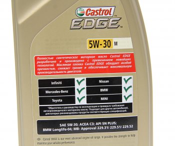 1 899 р. Масло моторное EDGE M 5W30 синт.1л CASTROL CASTROL 15c452  с доставкой в г. Керчь. Увеличить фотографию 2