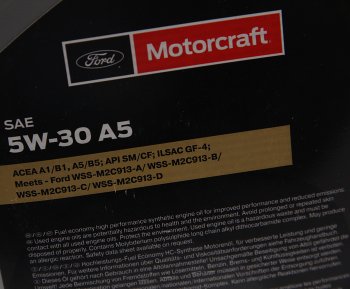 4 999 р. Масло моторное FORD 5W30 синт.5л OE FORD 15f1cf  с доставкой в г. Керчь. Увеличить фотографию 2