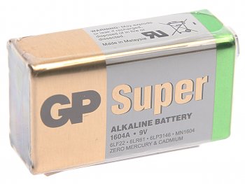 399 р. Батарейка KRONA 6LR61 9V термопленка 1шт. GP GP 1604a-s1  с доставкой в г. Керчь. Увеличить фотографию 1