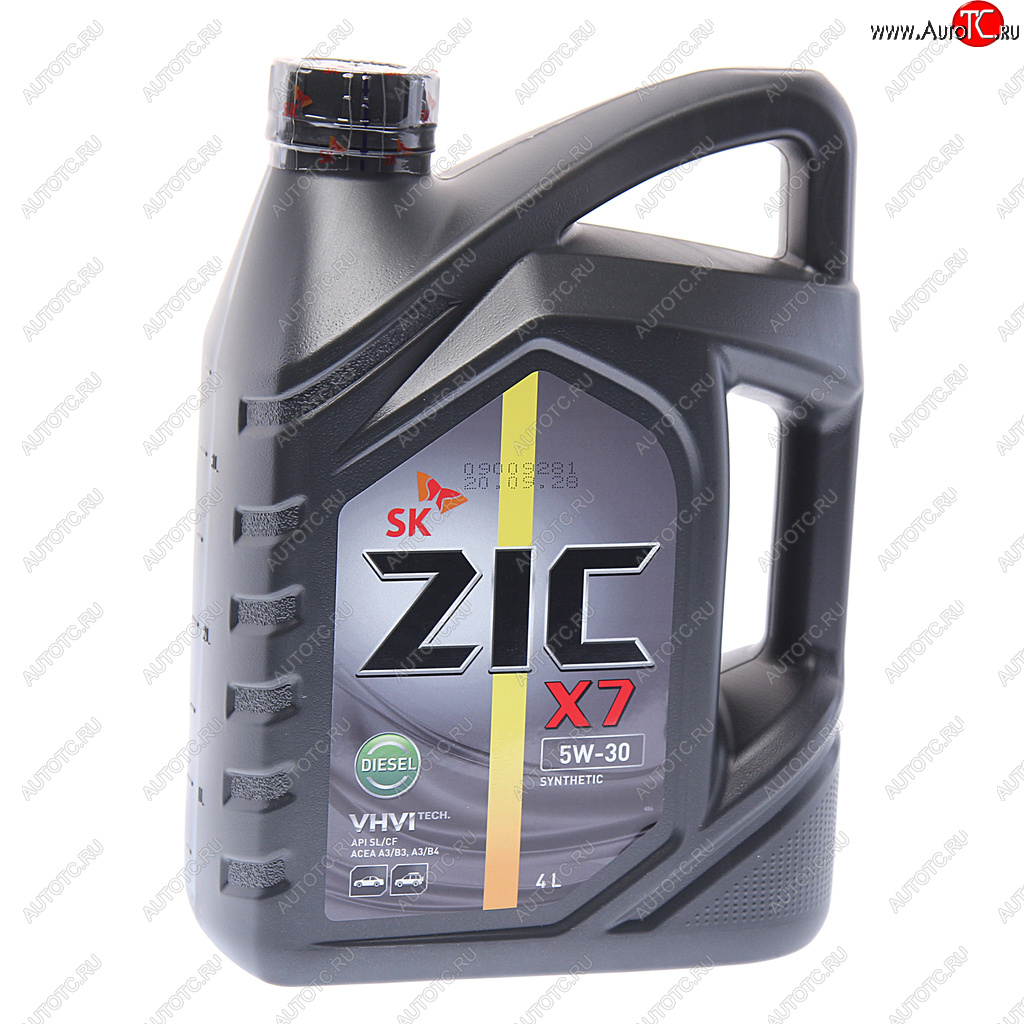 3 389 р. Масло дизельное Х7 DIESEL SLCFA3B3A3B4 5W30 синт.4л ZIC ZIC 162610  с доставкой в г. Керчь