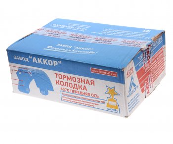 5 199 р. Колодки тормозные МАЗ-4370 передние (120мм) (2шт.) комплект на колесо АККОР АККОР 164370-350109091  с доставкой в г. Керчь. Увеличить фотографию 5