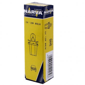 65 р. Лампа 12V 1.2W BAX8.5d1.5 синий патрон Plastic Base NARVA NARVA 170293000  с доставкой в г. Керчь. Увеличить фотографию 1