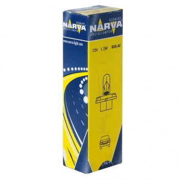 66 р. Лампа 12V 1.1W BX8.4d оранжевый патрон Plastic Base NARVA NARVA 170463000  с доставкой в г. Керчь. Увеличить фотографию 1