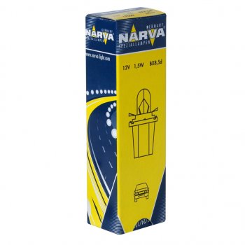 77 р. Лампа 12V 1.5W BX8.5d желтый патрон Plastic Base NARVA NARVA 170503000  с доставкой в г. Керчь. Увеличить фотографию 1