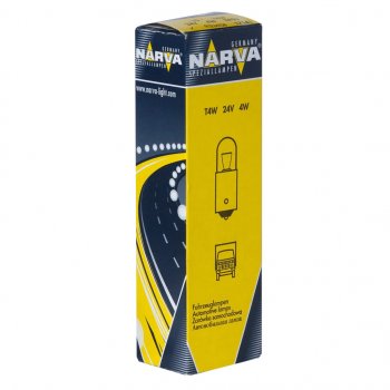 38 р. Лампа 24V T4W BA9s NARVA NARVA 171413000  с доставкой в г. Керчь. Увеличить фотографию 1