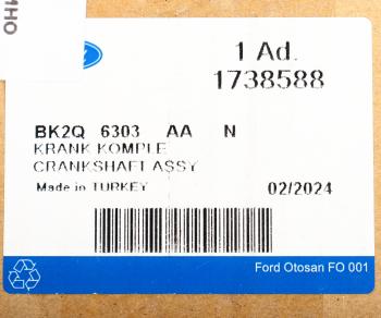 35 849 р. Вал коленчатый FORD OE FORD 1738588  с доставкой в г. Керчь. Увеличить фотографию 6