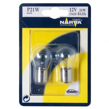 134 р. Лампа 12V P21W BA15s блистер (2шт.) NARVA NARVA 176354000  с доставкой в г. Керчь. Увеличить фотографию 1