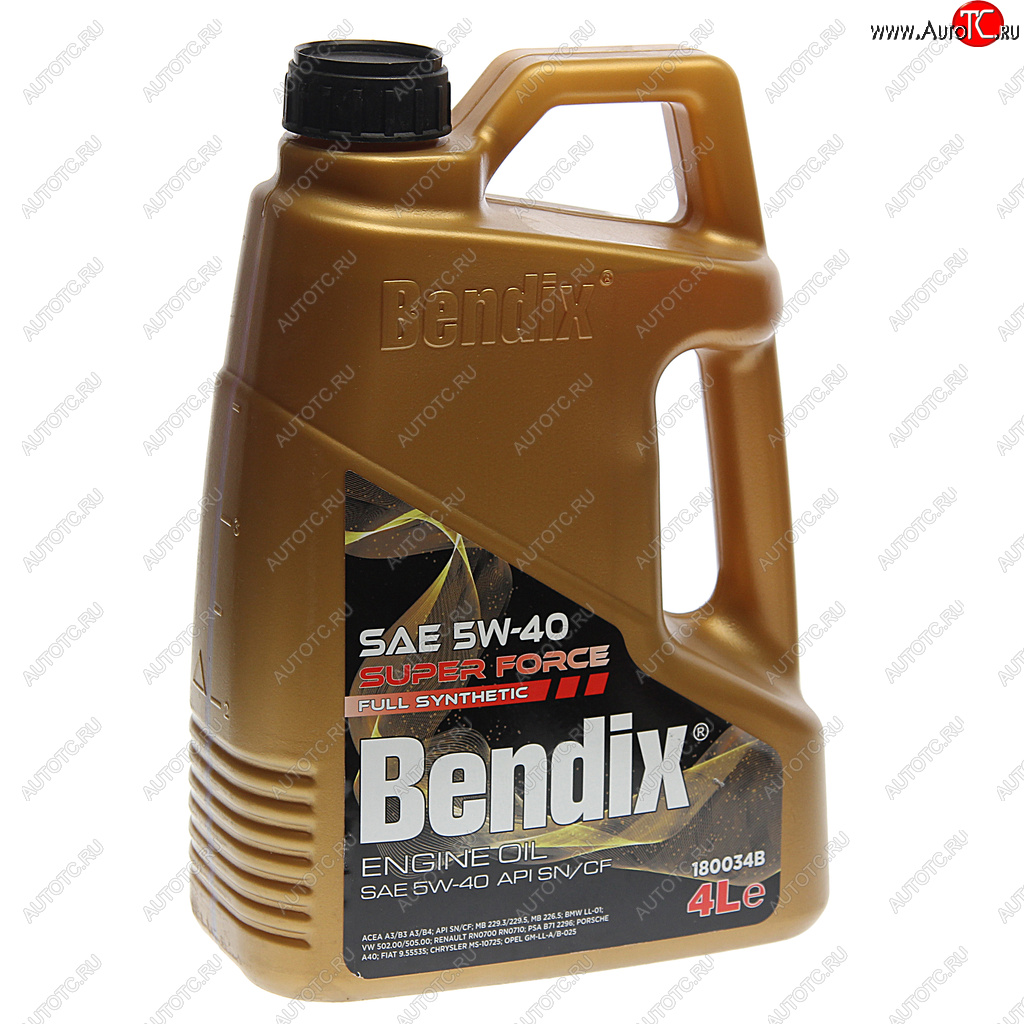 2 699 р. Масло моторное SUPER FORCE 5W40 синт.4л BENDIX BENDIX 180034b  с доставкой в г. Керчь