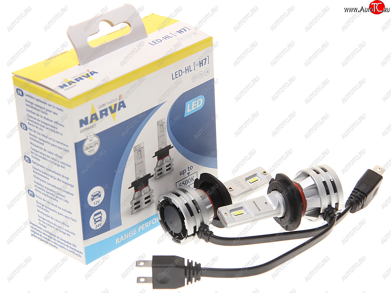 5 349 р. Лампа светодиодная 12V24V H7 24W PX26d 6500K бокс (2шт.) Range Perfomance LED NARVA NARVA 180333000  с доставкой в г. Керчь