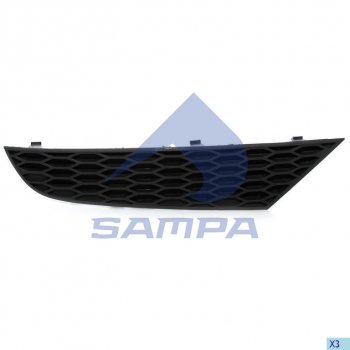 283 р. Накладка бампера MERCEDES переднего SAMPA SAMPA 18100565  с доставкой в г. Керчь. Увеличить фотографию 1