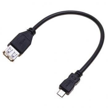 37 р. Кабель micro USB-USB (мама) 0.2м черный REXANT REXANT 18-1161-2  с доставкой в г. Керчь. Увеличить фотографию 1