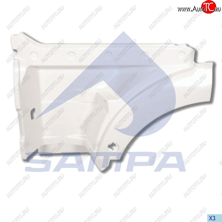 9 549 р. Панель MAN TGA TGX подножки ступени левой SAMPA SAMPA 18200042  с доставкой в г. Керчь